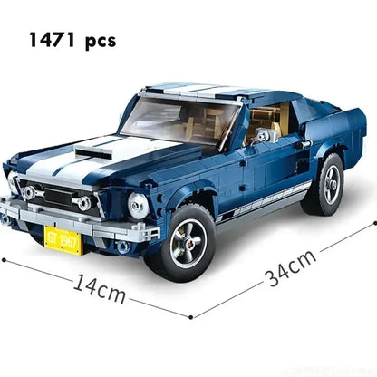 Technic Ford Mustangs Sports Car Building Blocks Bricks Toys