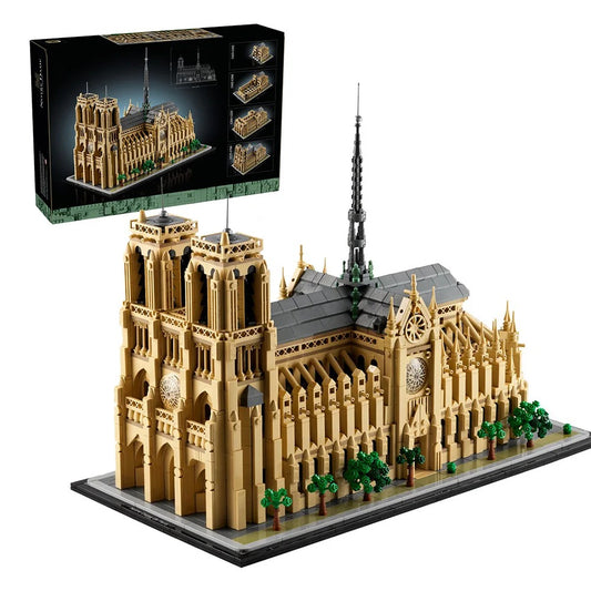 Notre-Dame de Paris Architectural Model Kit 21061 Building blocks Set for Adults (no box)