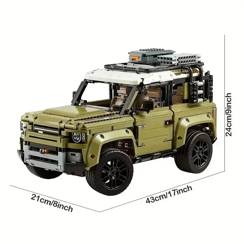 Technic 1:8 Land Rover Defender Building Blocks Set Toys