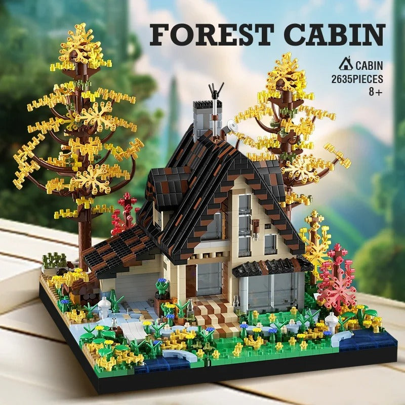 Forest Wooden House Building Blocks Bricks Set 2635PCS No Box