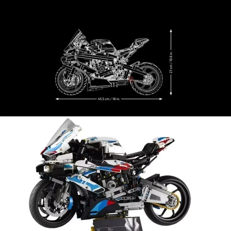 Technic Motorcycle BMW M1000 RR Building Bocks Set Toys