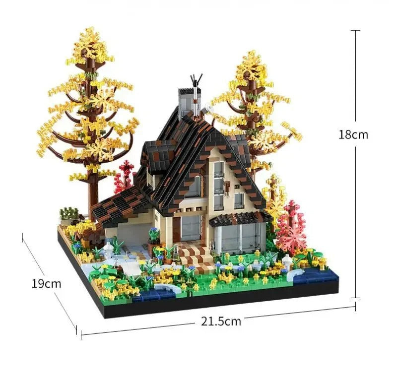 Forest Wooden House Building Blocks Bricks Set 2635PCS No Box