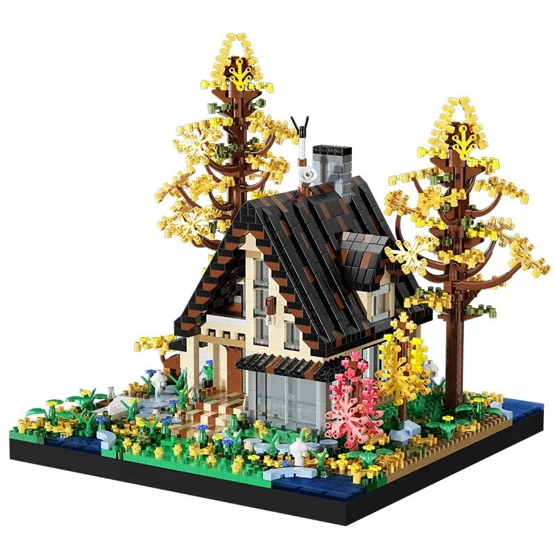 Forest Wooden House Building Blocks Bricks Set 2635PCS No Box